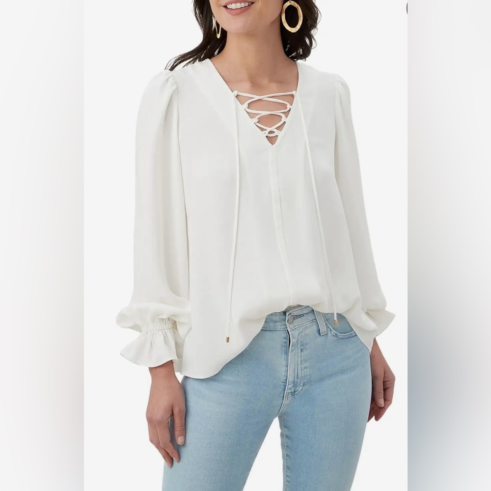 NWT $228 Trina Turk Zahara Blouse Top‎